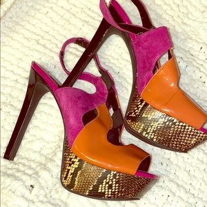 Jessica Simpson snakeprint stiletto heels